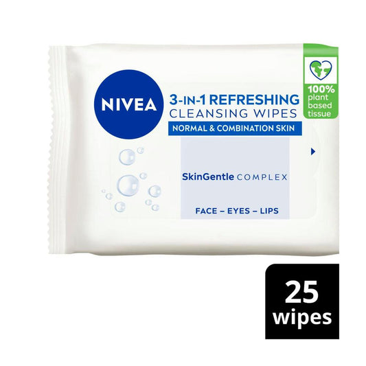 Nivea Refreshing Cleansing Wipes - 25 pack
