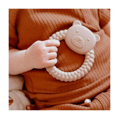 Love All Ways Braided Silicone Teether Oatmeal - 1 pack