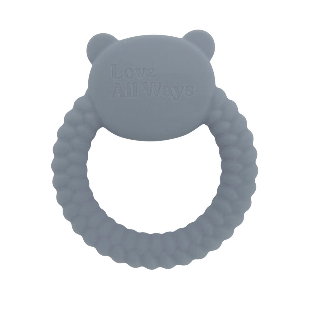 Love All Ways Braided Teether Silicone Cloud Grey - 1 pack