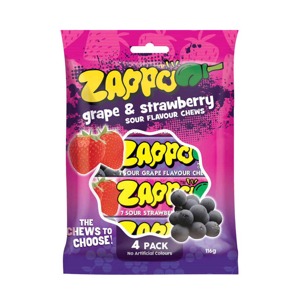 Zappo Grape And Strawberry 4Pack - 116 GRAM