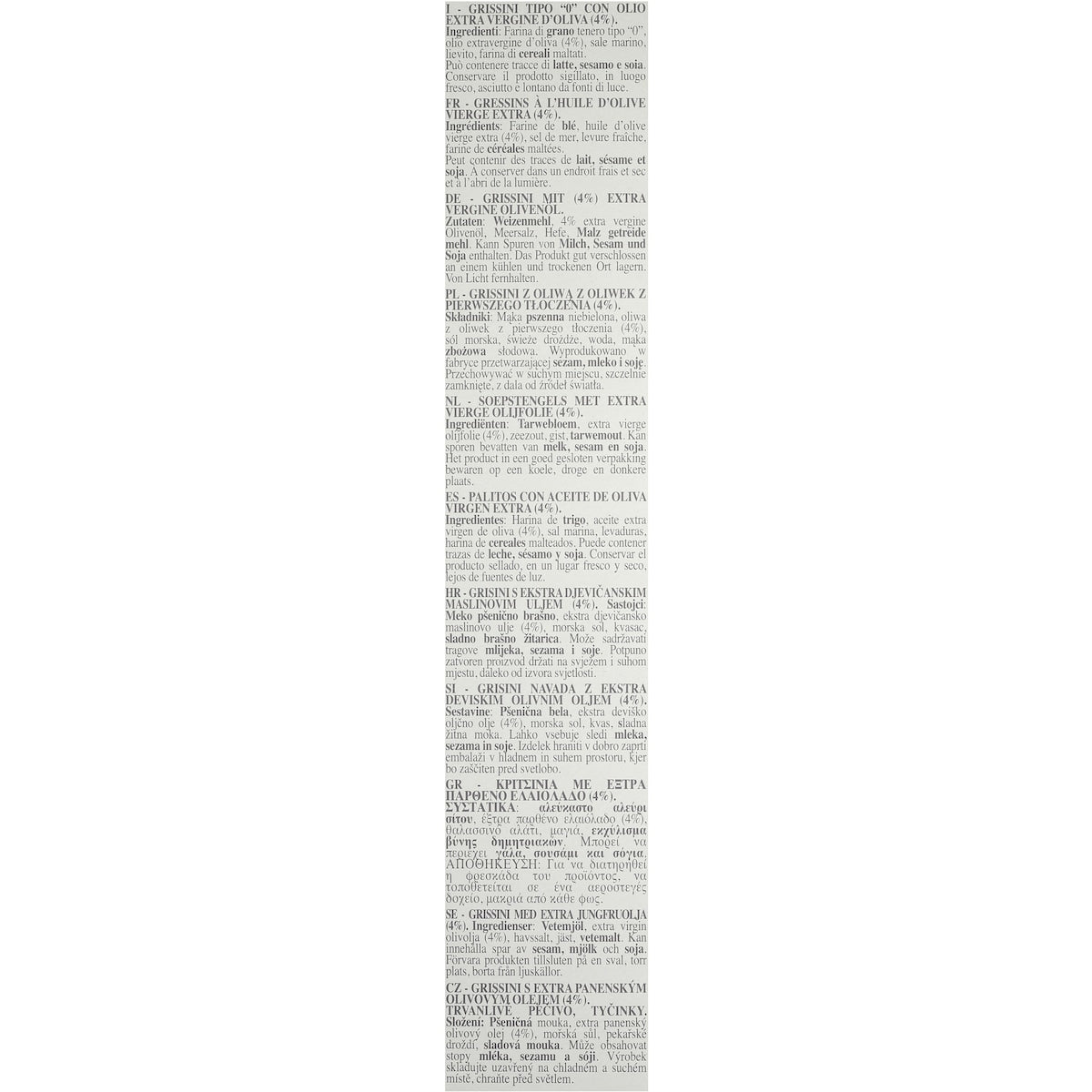 Vita Vigor Grissini Bread Sticks 125g