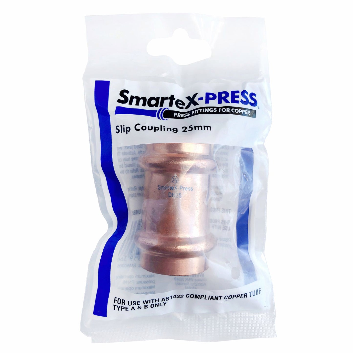 Smartex Press Copper Slip Coupling - 25mm