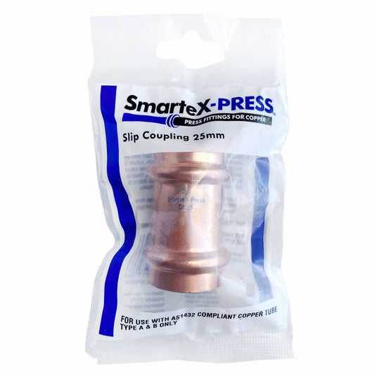 Smartex Press Copper Slip Coupling - 25mm