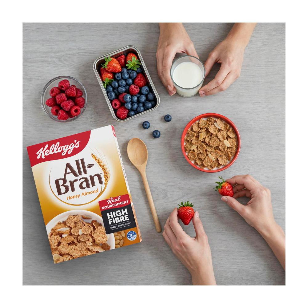 Kellogg's All-Bran Wheat Flakes Honey Almond Breakfast Cereal - 420g