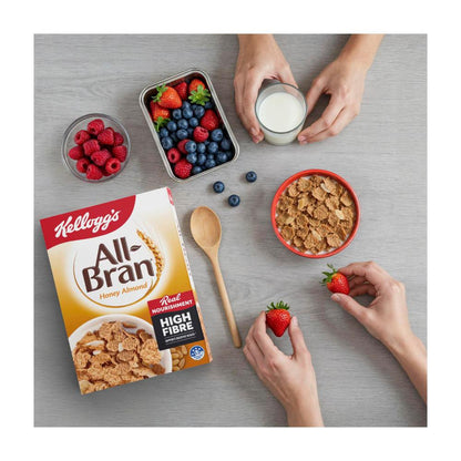 Kellogg's All-Bran Wheat Flakes Honey Almond Breakfast Cereal - 420g