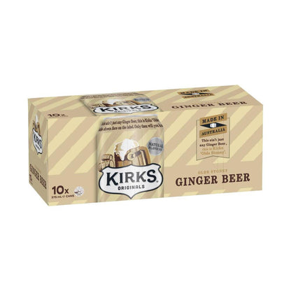 Kirks Ginger Beer Soft Drink 10x375ml