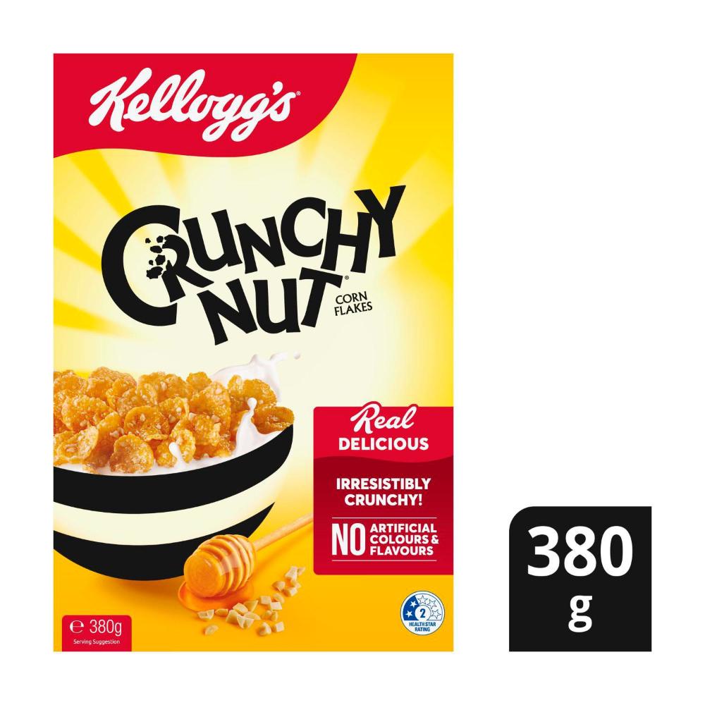 Kellogg's Cereal Corn Flakes Crunchy Nut - 380g