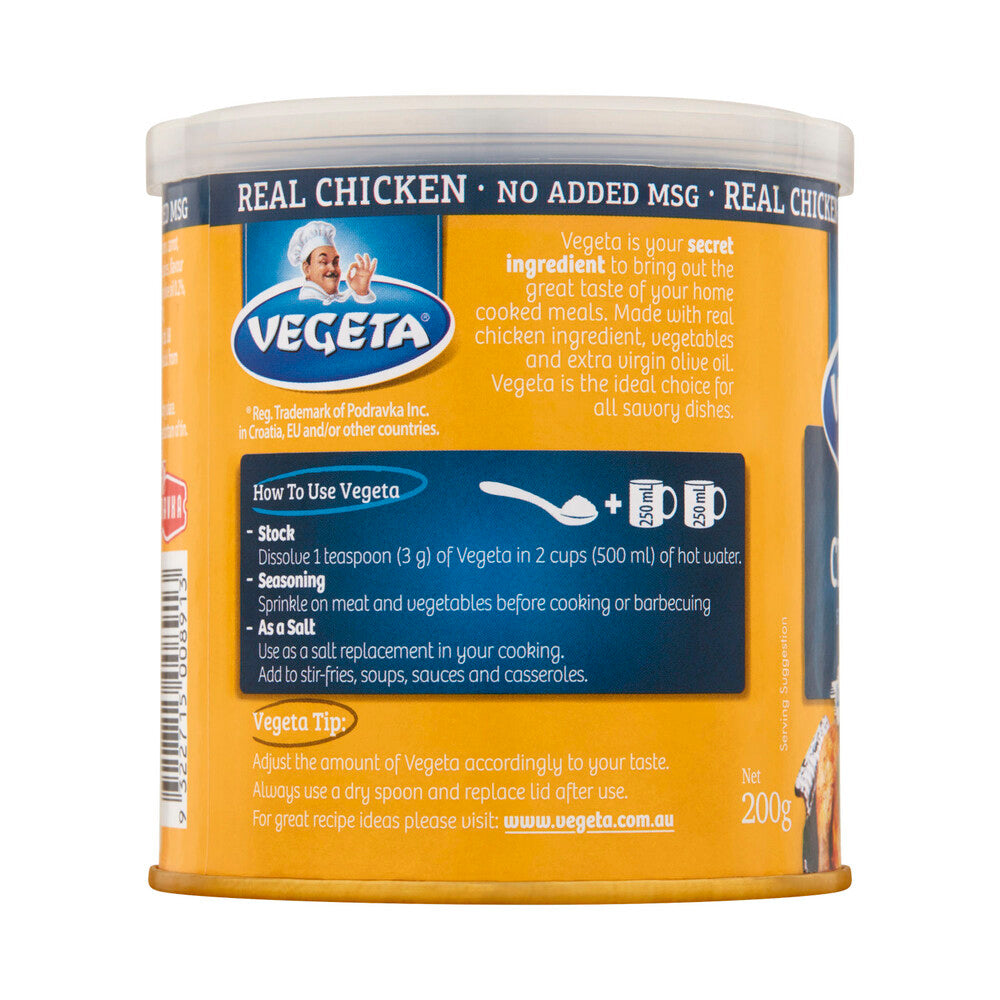 Vegeta Gluten Free Real Chicken Stock Powder Canned - 200g