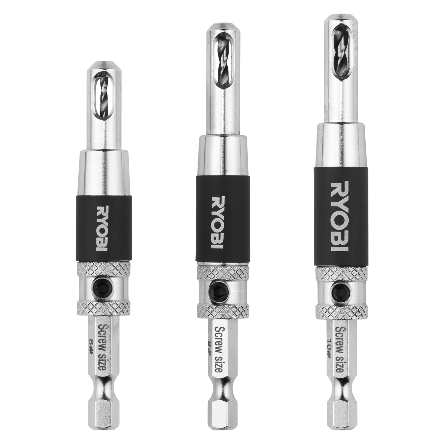 Ryobi Door Hinge Drill Bit Set - 5/64", 7/64", 9/64" - 3 Piece