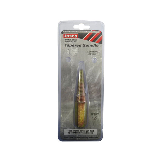 Josco Left Hand Tapered Spindle - 12mm - For 150mm Bench Grinders