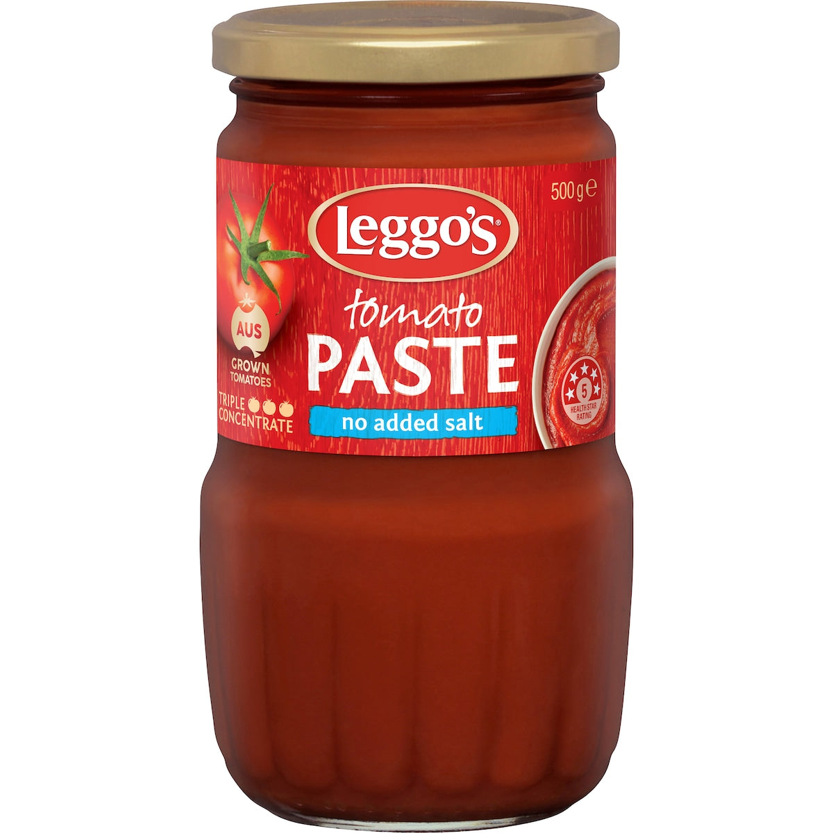 Leggos Tomato Paste Triple Concentrate No Added Salt 500g