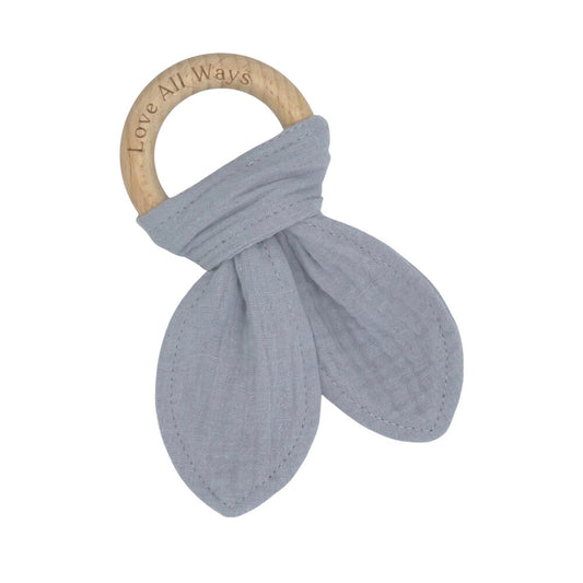 Love All Ways Organic Beechwood Teether Grey - 1 pack