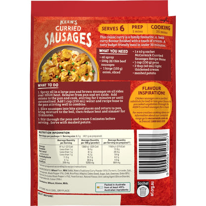 Mccormick Keens Curried Sausages 40g