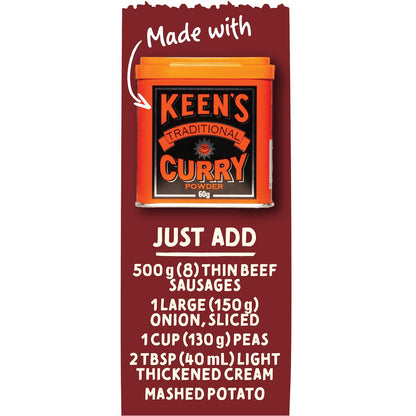Mccormick Keens Curried Sausages 40g