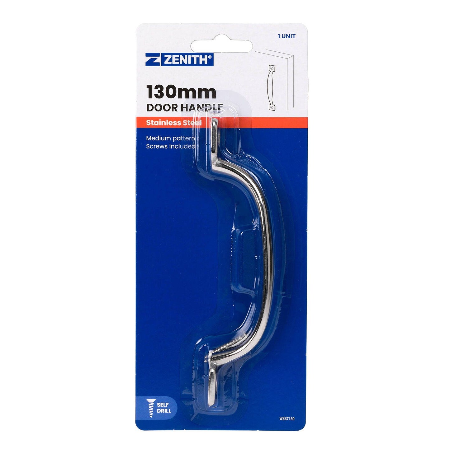 Zenith D Shape Door Handle - 130mm