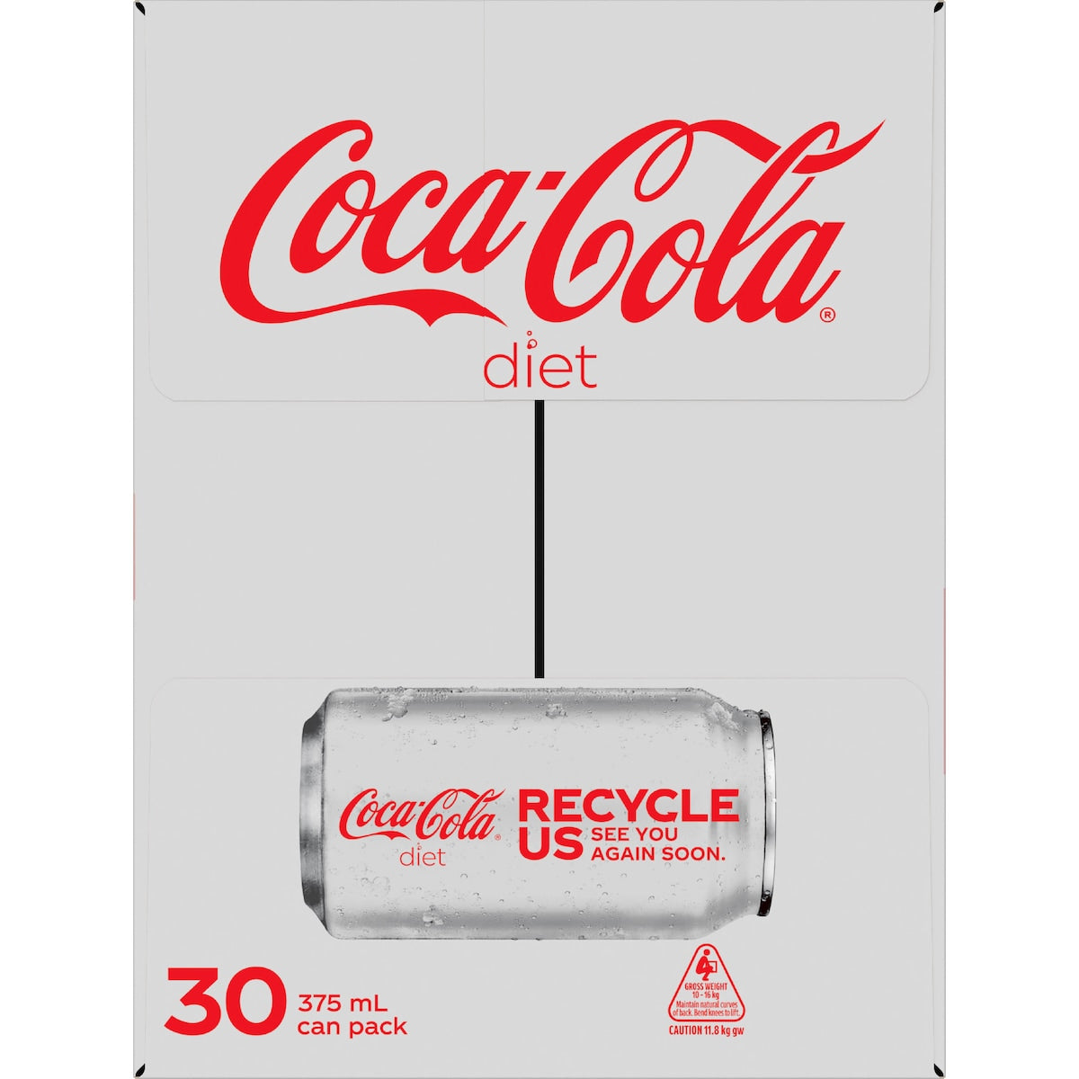 Coca-cola Diet Soft Drink Cans 375ml X 30 Pack