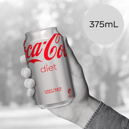 Coca-cola Diet Soft Drink Cans 375ml X 30 Pack