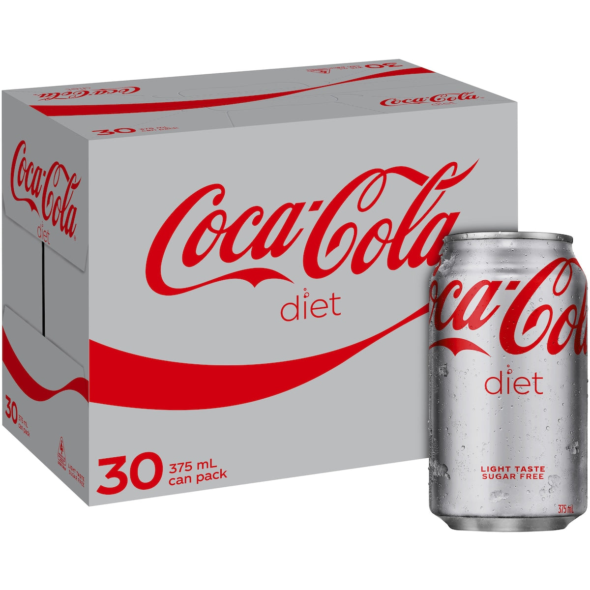 Coca-cola Diet Soft Drink Cans 375ml X 30 Pack