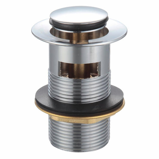 Kinetic 32mm Chrome Pop Up Basin Waste - Brass - Durable - Overflow