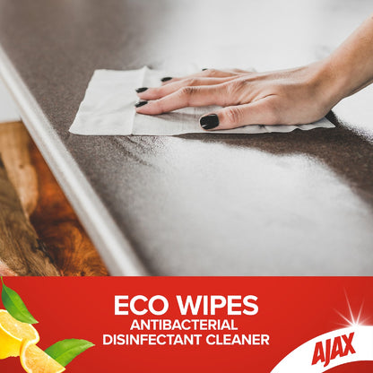 Ajax Antibacterial Disinfectant Cleaning Wipes Fresh Lemon 110 Pack