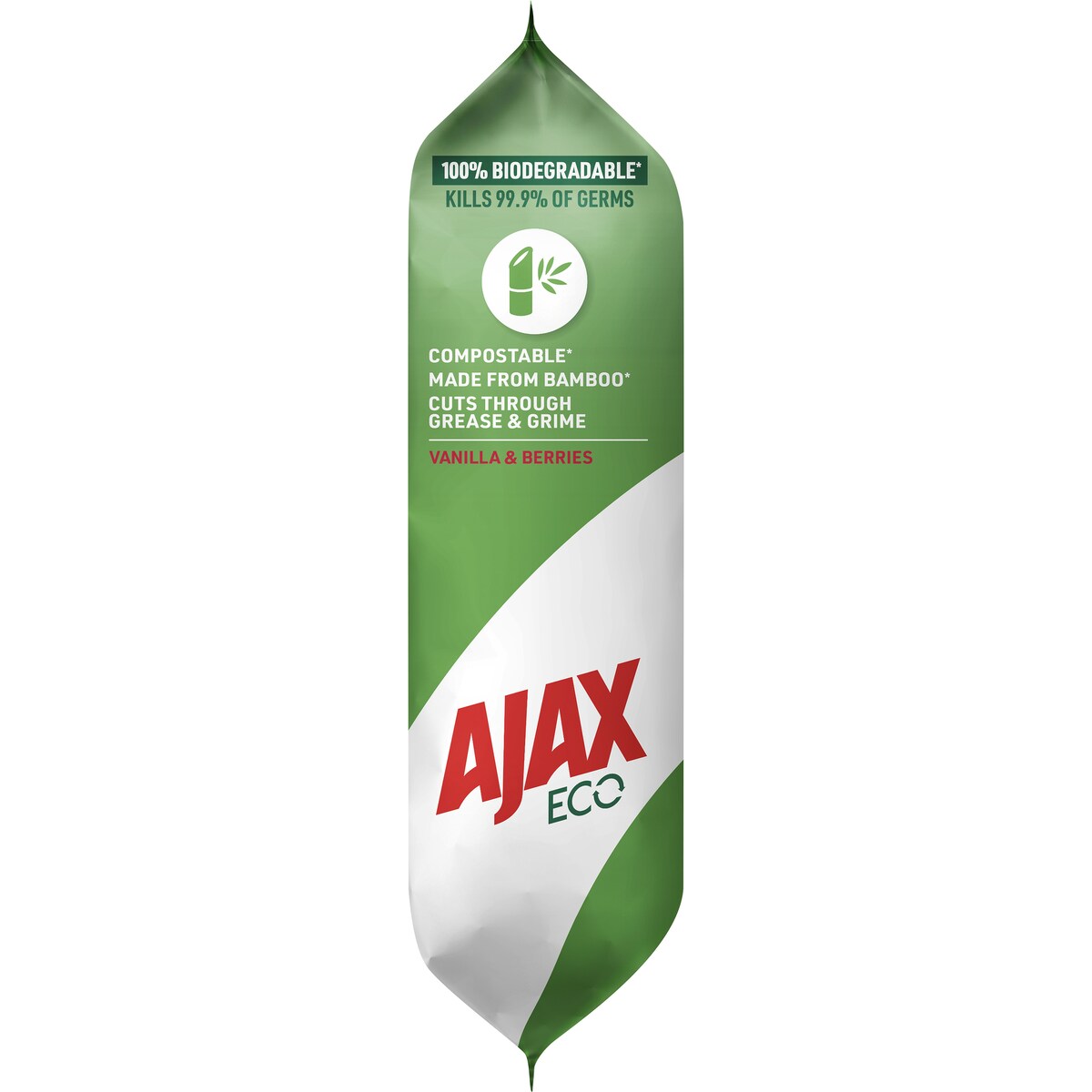 Ajax Eco Antibacterial Disinfectant Cleaning Wipes Vanilla 110 pack