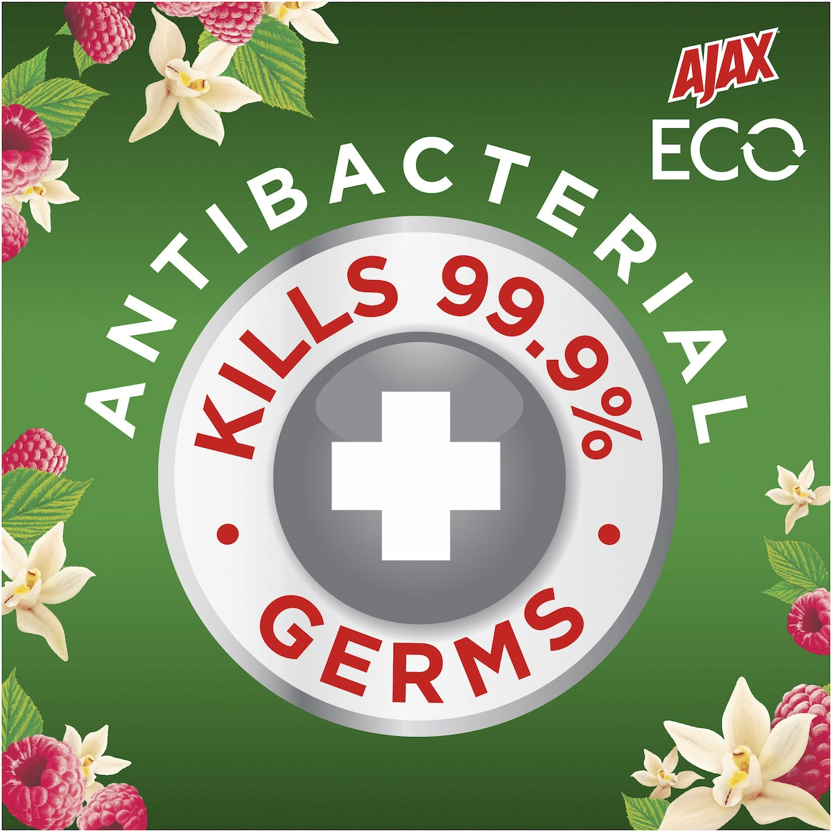 Ajax Antibacterial Disinfectant Cleaning Wipes Vanilla Berries 110 Pack