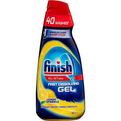 Finish All In One Max Lemon Dishwashing Gel 1l