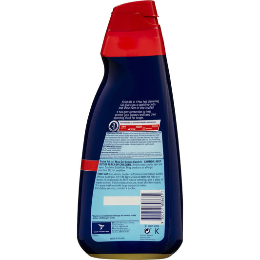 Finish All In One Max Lemon Sparkle Dishwasher Gel 1l Each