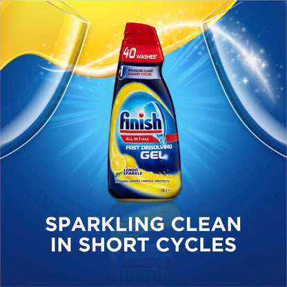 Finish All In One Max Lemon Dishwashing Gel 1l
