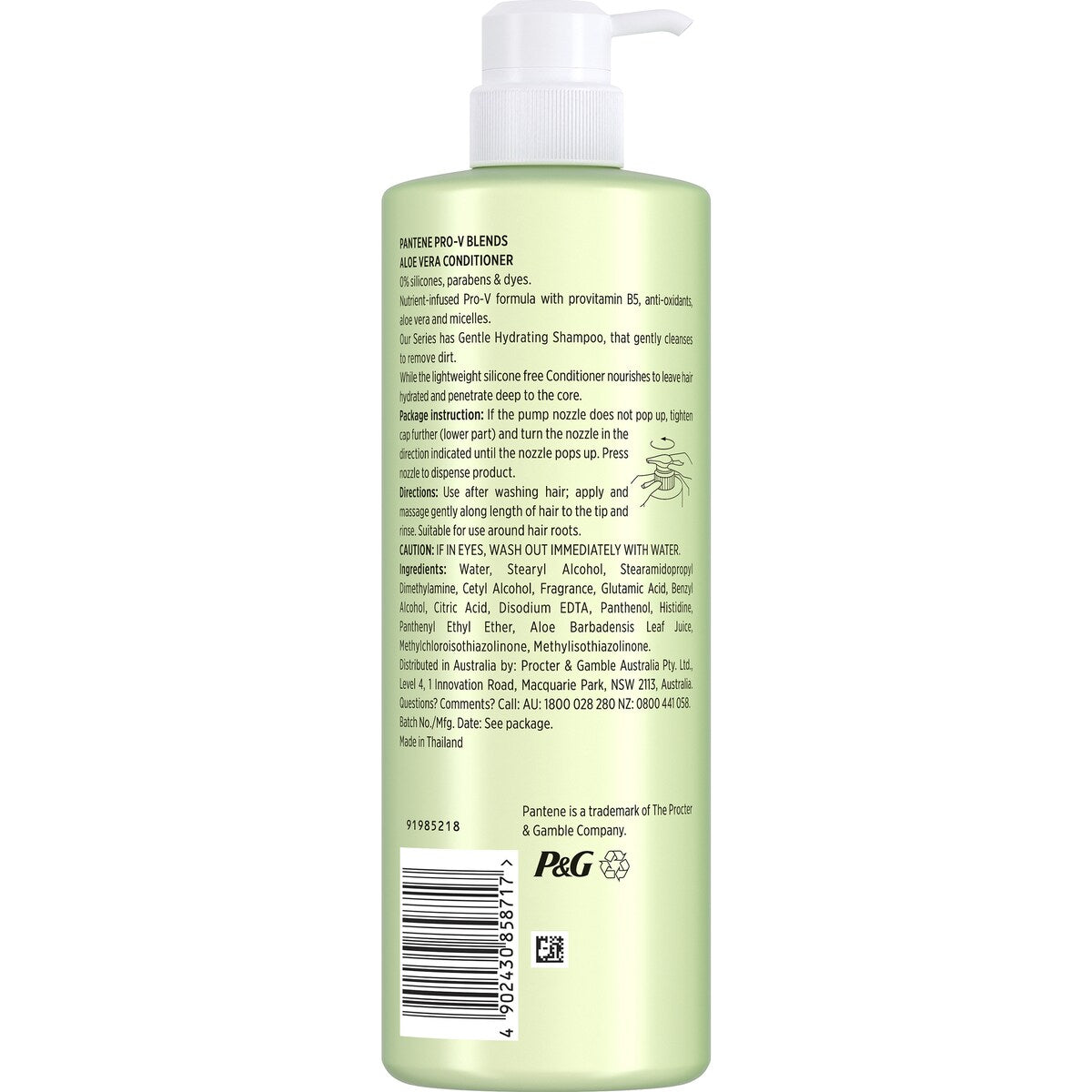 Pantene Micellar Aloe Vera Hydrating Conditioner 530mL