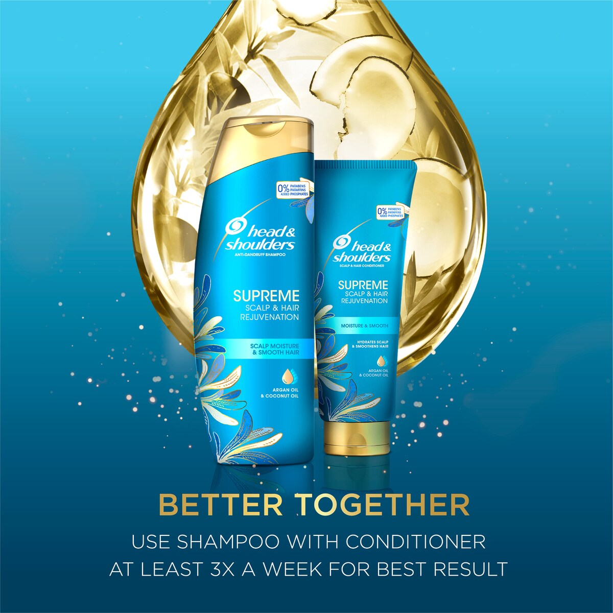 Head & Shoulders Supreme Moisture Anti Dandruff Shampoo 550ml