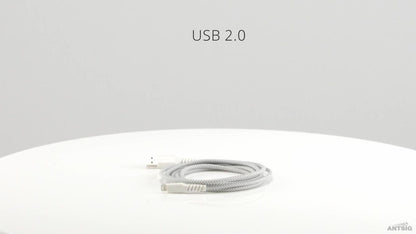 Antsig Braided Lightning To USB A Cable - 2m