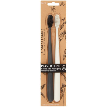 Nfco Bio Toothbrush Assorted 2 Pack