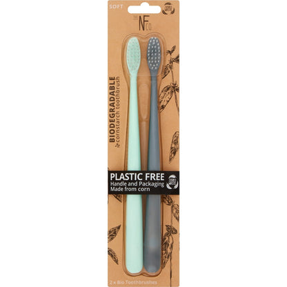 Nfco Bio Toothbrush Assorted 2 Pack
