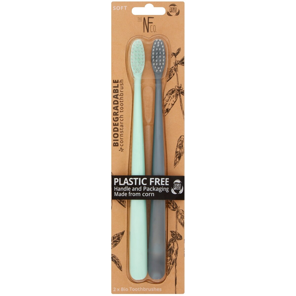 Nfco Bio Toothbrush Assorted 2 Pack