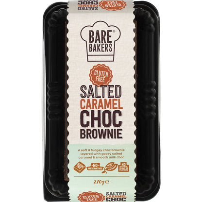 Bare Bakers Salted Caramel Choc Brownie 270g