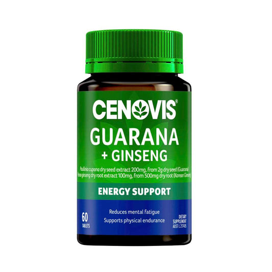 Cenovis Guarana & Ginseng Energy Support Tablets - 60 pack