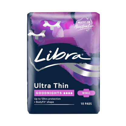 Libra Goodnights Ultra Thin Pads - 10 pack