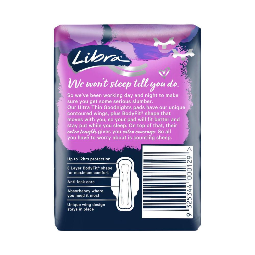 Libra Goodnights Ultra Thin Pads - 10 pack