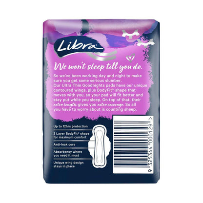 Libra Goodnights Ultra Thin Pads - 10 pack