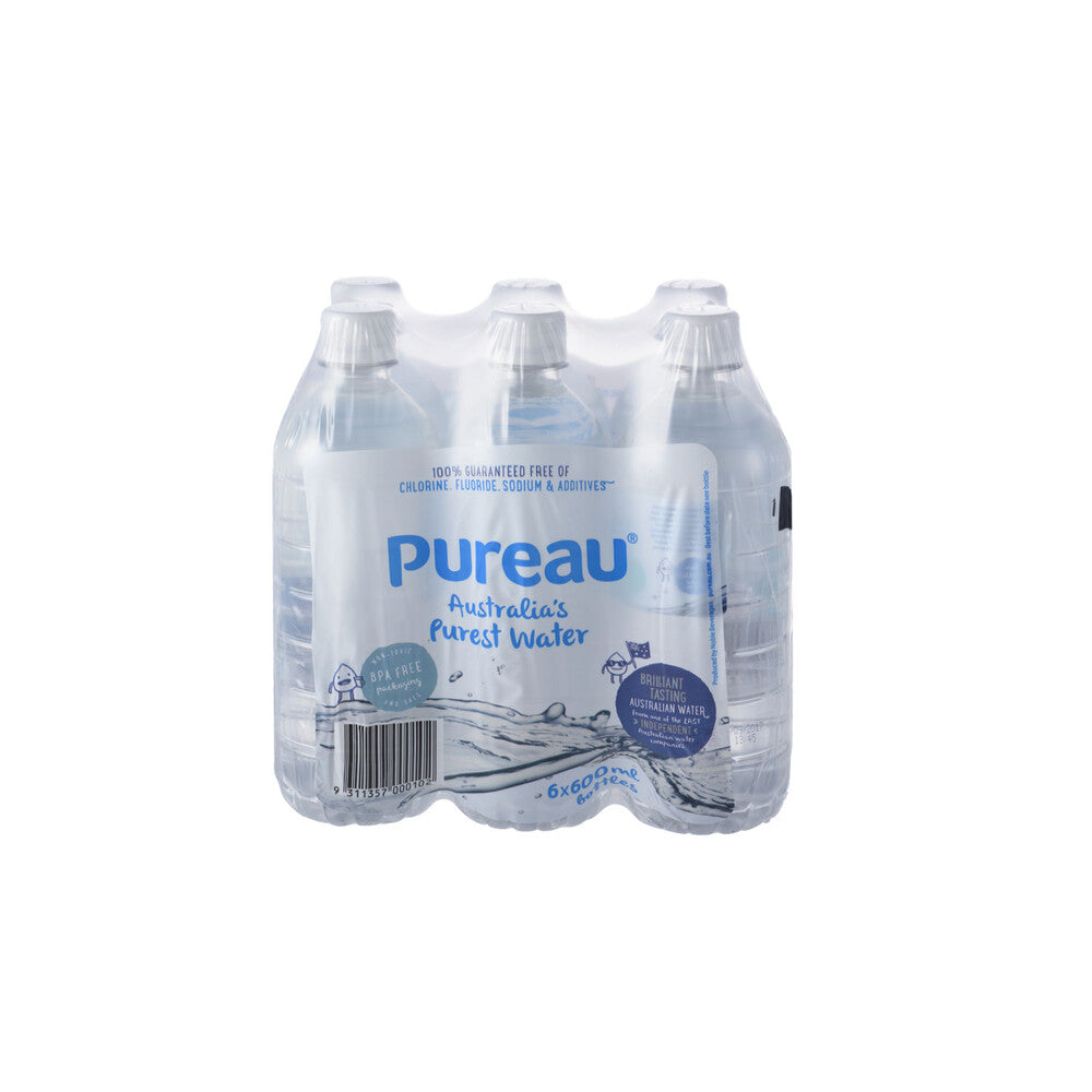 Pureau Pure Water 600mL - 6 pack