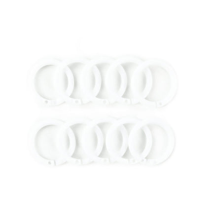 Windoware Curtain Rod Rings - 25mm - White - 10 Pack