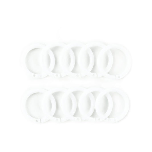 Windoware Curtain Rod Rings - 25mm - White - 10 Pack