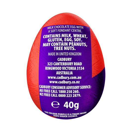 Cadbury Easter Chocolate Creme Egg - 40g