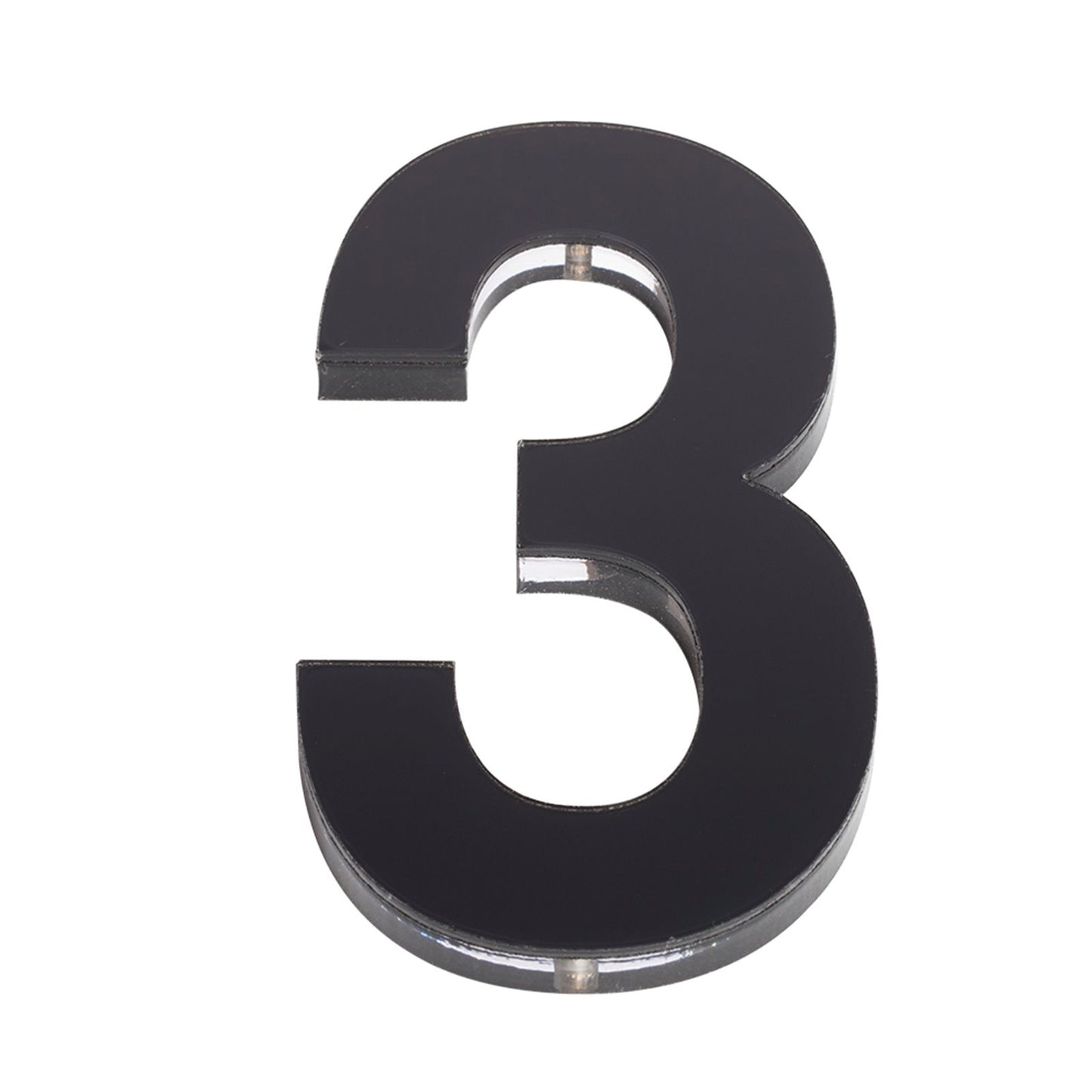 Sandleford House Number 3 - 120mm - Black