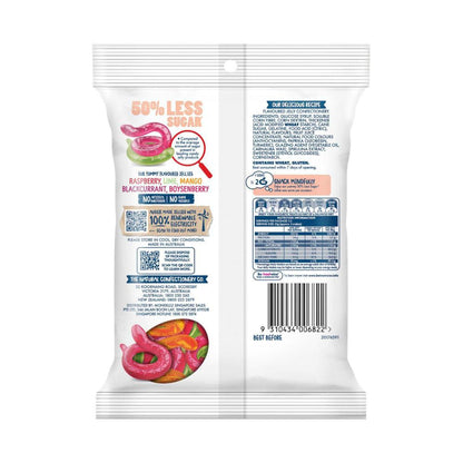 The Natural Confect Co. 50% Less Sugar Snakes - 130g