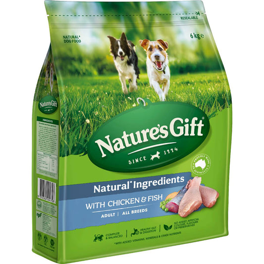 Nature's Gift Adult Dry Dog Food With Chicken & Fish 6kg