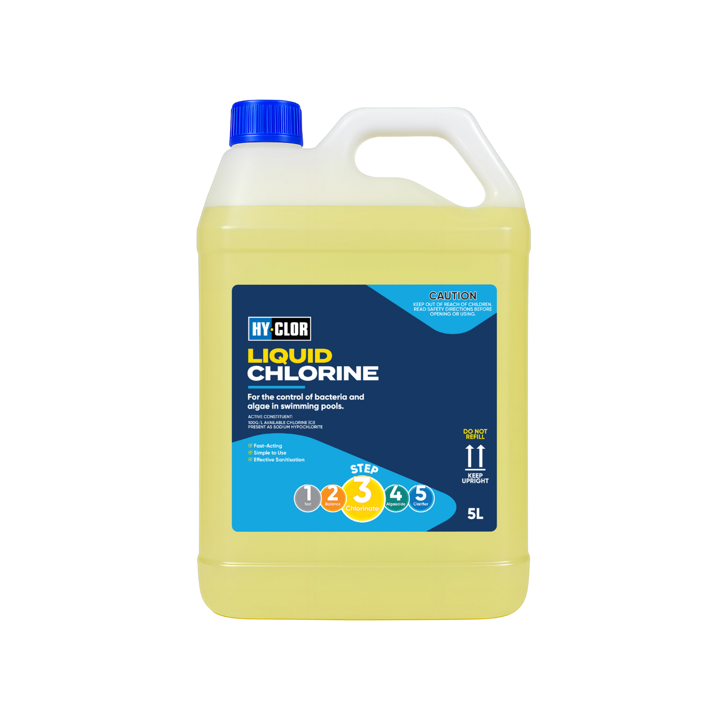 Hy-Clor Liquid Chlorine - 5L