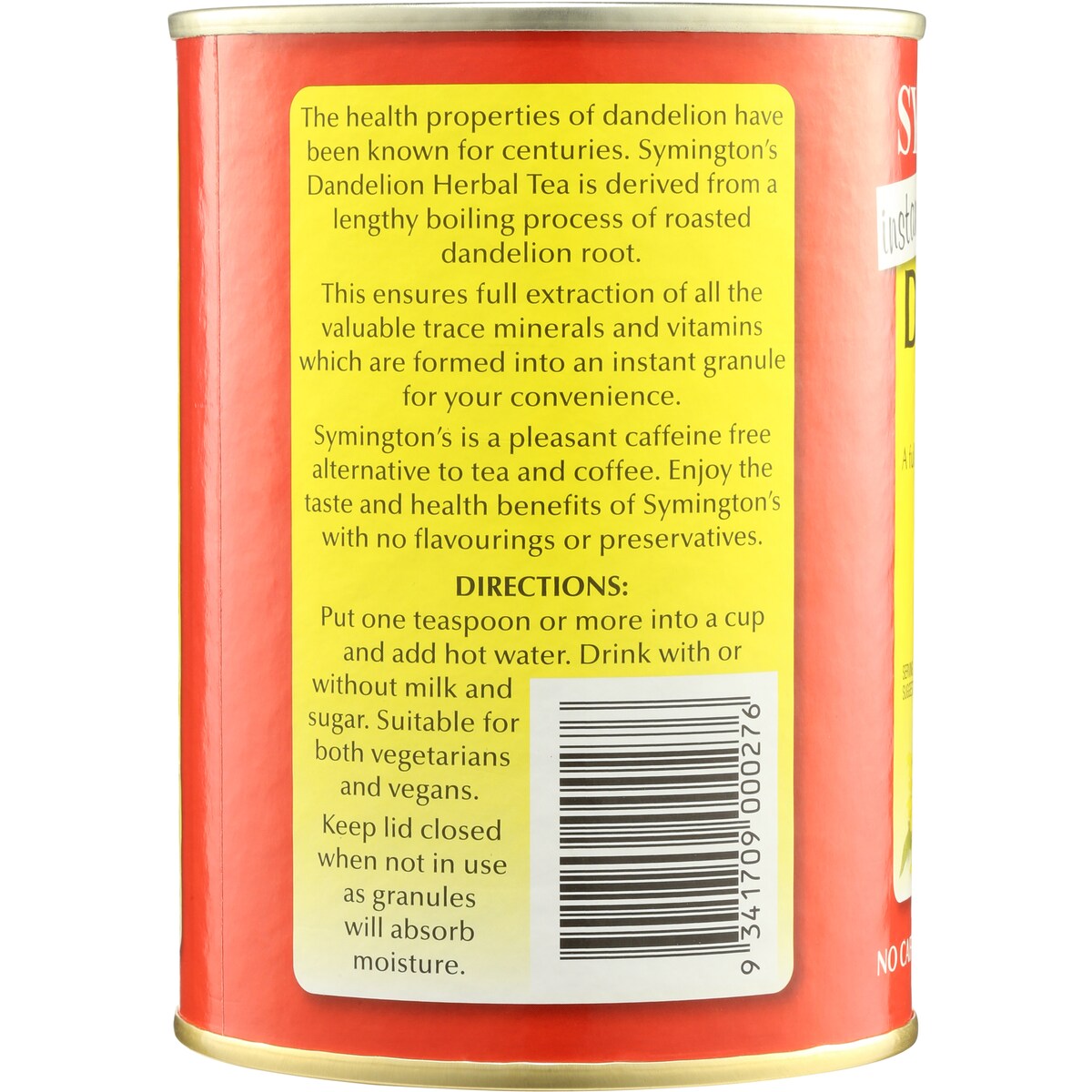 Symington's Instant Dandelion Tea No Caffeine 250g