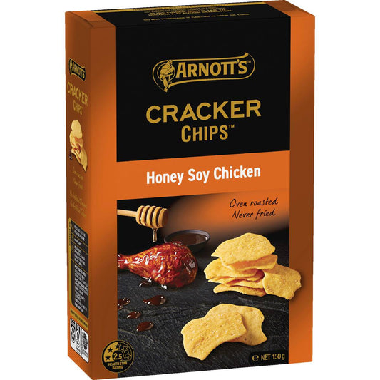 Arnott's Cracker Chips Honey Soy Chicken 150g